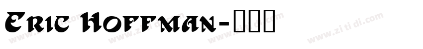 Eric Hoffman字体转换